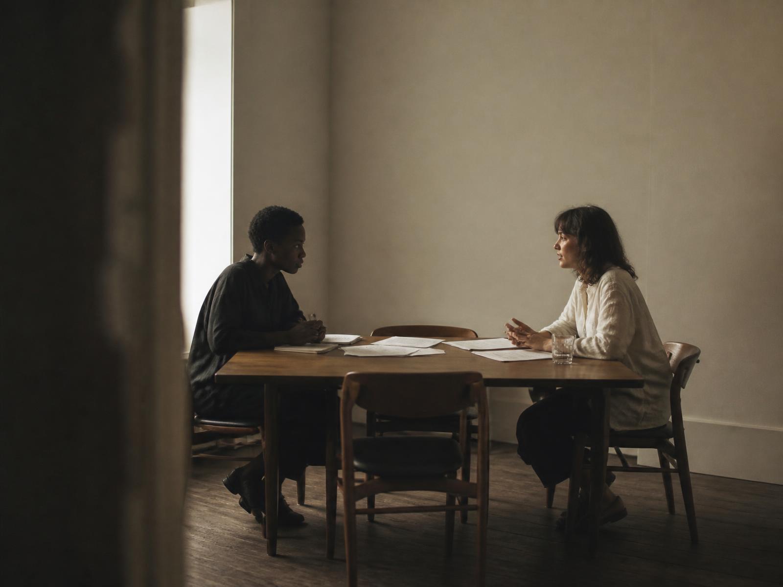 Two founders in conversation